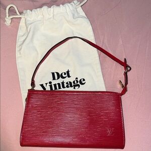 Louis Vuitton Epi Red Pochette Accesories